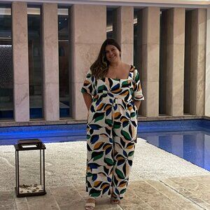 Colorful Eloquii Jumpsuit